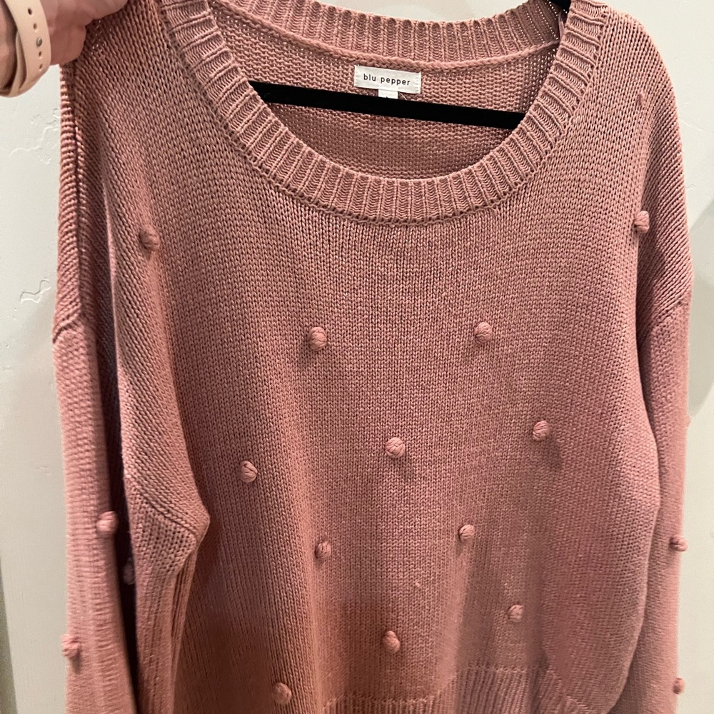 Pink sweater